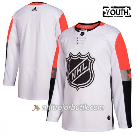 Barn Ishockey 2018 NHL All-Star Tröja Pacific Division Blank Adidas Vit Authentic